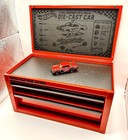     hot Wheels Engraved U s  General Mini Toolbox Diecast Car Display Case Box     