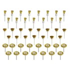 45pcs Brass Wire Wheel Polishing Mix Brush Set For Dremel Rotary Tool Shank