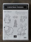 Stampin Up Christmas Friends Rubber Stamp Set   Dies Bear Moose Owl Holidays 