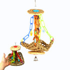 2229 Medium Tree House Bird Toy Parrot Cage Toys Cages Conure African Grey Pet
