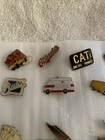 Pin Lot Of 17 Miscellaneous Lapel Hat Pins Pinbacks Ford Chevrolet Buick Dice