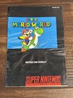 Super Mario World Snes Super Nintendo Instruction Manual Only