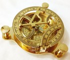 Vintage Maritime West London Antique Brass Sundial Compass 4  Nautical Decor New