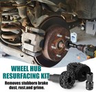 Wheel Hub Cleaning Tool Kit Wheel Hub Resurfacing Kit   Stud Cleaner With 8 Pads