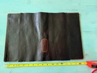 Genuine Leather Bible book Cover Case Handmade Brown 17   x11   
