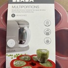 Beaba Multiportions Silicone Baby Food Tray Lot Of 2 Red