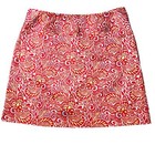 Sport Haley Golf Skort Coral Rose Print Exposed Zipper Women   s 10