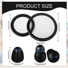 Bbto 24 Packs Stethoscope Spare Parts Kit  Black Stethoscope Replacement Part   