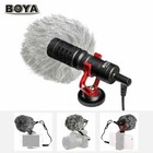 Boya By-mm1 Cardioid Shotgun Microphone Mic For Dslr Camera Smartphone Camcorder
