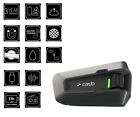 Cardo Packtalk Edge Bluetooth Intercom Headset With Air Mount For Motorcycles