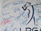 Lpga Autographed Golf Flag  23 Signatures  - Wie  King  Inkster  Webb  Etc 