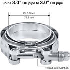 4pcs 3 0 Inch V Band Clamp With Flange Male Female Stainless Steel Flange Clamp