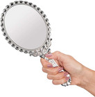 Vintage Handheld Mirror Silver Victorian Makeup Vanity Hand Mirror 9 8 X 4 5 In