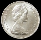 1966 Silver Bahamas  1 Conch Shell 1 2 Oz  34 5mm Choice Mint State  Coin