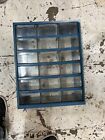 Vintage Akro Mils Small Parts Storage  Metal Organizer  Cabinet Bin - 18 Drawers