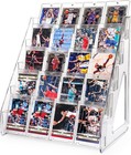 Trading Card Display Stand  5 Tier Vertical Holder For Baseball Basketball Sport