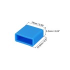 25pcs Usb Type A Port Plugs Covers Caps Anti Dust For Usb Male End  Blue