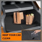 Trunk Cargo Liner Mats For Hrv 2023-2025 Tpe Custom Fit All Weather Cover Black
