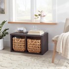 2 Cube Organizer Espresso - Brightroom