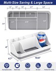 Bathroom Counter Organizer  7-slot Toothbrush   Toothpaste Holder Stand