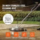 20  Pressure Washer Surface Cleaner W  Handles   Wheels Quick Connect