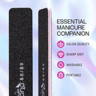 10pcs -  Jumbo Double-sided Emery Nail File For Manicure  Pedicure  Natural  And