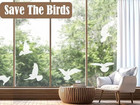 37pcs Anti Collision Window Clings  Save The Birds From Window Strikes  Warn Bir