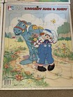4 Raggedy Ann   Andy Milton Bradley Cardboard Tray Puzzles 1987 And 1988 Vtg 