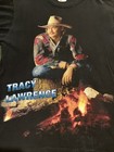 Tracy Lawrence Vintage Shirt Black Szie Large 2 Sided  Single Stitch