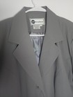 On Broadway Women   s Gray Blazer Button Front Lined Pockets Classic Fit 12