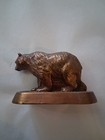 Vintage 2 75  Yellowtsone National Park Souvenir Cast Grizzly Bear Paperweight
