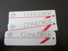 British Airways Concorde Airplane Crest Luggage Tag M239 Double Sided Baggage