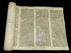 Ancient Ashkenazi Torah Scroll 16th-17th Century Special Mesorah Extremely Rare 