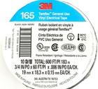 3 4  X 60  Vinyl Electrical Tape  3m Temflex Tape 165 In Black - 10 Rolls - New