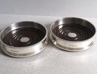 Good    Pair Vintage Solid Silver Coasters     12   5 Cms  Dia         Lon  1973