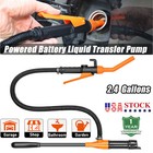 Electric Syphon Pump Battery Operated Petrol Oil Water Fuel Transfer 2 4 Gallons