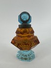 Antique Biedermeier Or Victorian-era Bohemian Cut-glass Perfume Flacon Inkwell