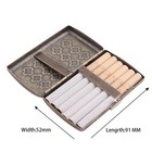 12 Cigarette Case Metal Tobacco Holder Pocket Storage Box With Gift Box For Men