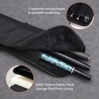 Soft 1b2s Pool Cue Case 600d Oxford Bag With Shoulder Strap For Snooker Billiard
