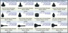 Dsnaduo 160 Pcs Black Automotive Rubber Bumper Assortment  One Size  