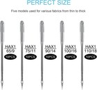 50pcs Sewing Machine Needles Universal Hax1 Set 65 9   110 18 For Singer Brother J