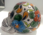 Terracotta Sugar Skull From Mexico Day Of The Dead Floral