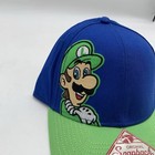 Luigi Super Mario Original Snap Back Hat Cap One Size Fits Most Nintendo 90s