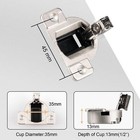 Blum 110 Degrees Screw On Self Closing Compact 33 Hinge Pack Of 8 Plates Require