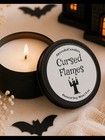 Halloween Cursed Flames 4 Ounce Candle-cotton Wick