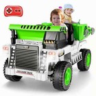 Ride On Dump Truck 12v Electric Kids Car With Remote Control Electric Dump Bed    