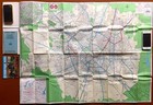 Vintage Street Map  Postcard For Milan  Italy 1960