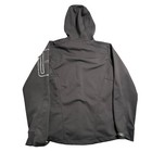 Kathmandu Softshell Jacket Mens Small S Grey Full Zip Pockets Hood Winter Sport