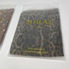 Lot Of 2 Miraj Hijab Womens Brown Animal Print Chiffon Rectangle Wraps New  36