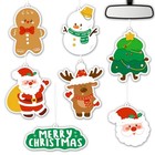 Car Air Freshener Christmas Hanging Ornaments - 7 Pcs Christmas Decoration 